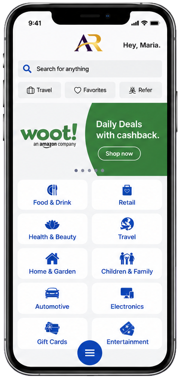 App home screen